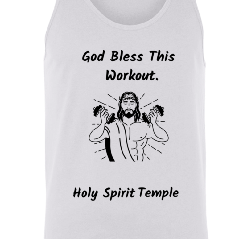 Bella & Canvas Unisex Tank "God Bless This Workout"&