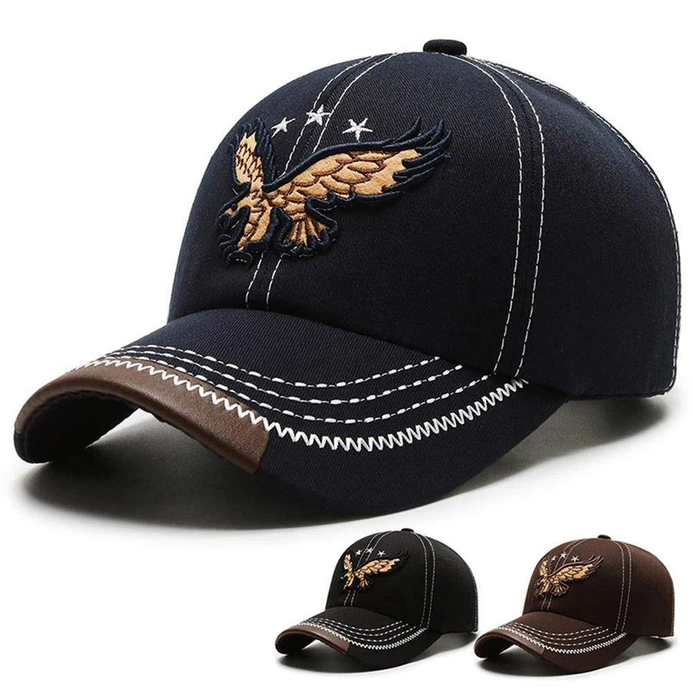 Fashion Eagle Embroidered Men&#39;s Hat 2023 New Outdoor Golf Caps Women Men Sports - £10.50 GBP+