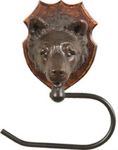 Toilet Paper Holder Rustic Bear Head Hand Painted USA Made OK Casting Mountain - £207.70 GBP