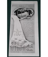 Utica Sheets Good Housekeeping Magazine Ad Vintage 1941 - £6.24 GBP