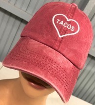 Love Tacos Mexican Food Red Altard State Strapback Baseball Cap Hat - £10.73 GBP