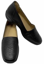 Hotter Black Leather Loafer Women’s US 8 UK 5.5 EU 38 Made In England EUC - £29.70 GBP