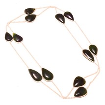 Green Paradise Gemstone Handmade Black Friday Gift Necklace Jewelry 36" SA 4589 - £4.78 GBP