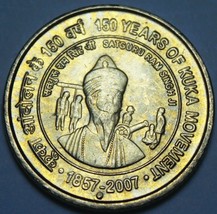 India 5 Rupees, 2007 Gem Unc~150 years Of Kuka Movement~SS~Free Ship - £8.57 GBP