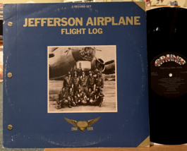 Jefferson Airplane Flight Log Vinyl 2 LP Grunt CYL2-1255 Best Of Photo Booklet - £12.01 GBP