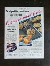 Vintage 1932 Swifts Silverleaf Brand Pure Lard Full Page Original Ad 424 - $6.92