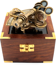 Nautical Bronze Sextant Solid Brass Ship Astrolabe Navigation Instrument - £47.03 GBP