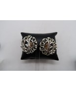Vtg MCM Silver Tone Open Work Look Clip-On Sarah Coventry Fancy Free Ear... - $278.23 MXN