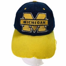 Vtg University Of Michigan Wolverines Wool Grossman Snapback Distressed ... - £52.32 GBP