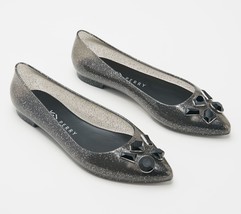 Katy Perry Jelly Jeweled Flats - The Princess in Black 9 M OPEN BOX - £154.58 GBP