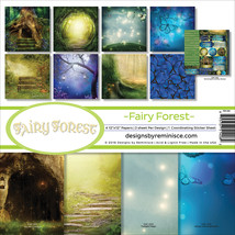 Reminisce Collection Kit 12&quot;X12&quot;-Fairy Forest W/Hollow Tree &amp; Butterflies - £16.17 GBP