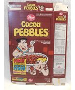 Flintstones 1994 Post Cocoa Pebbles Cereal Box Stoneage Stuff from Bedro... - $145.83 MXN