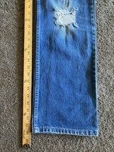Vintage Levis 517 Jeans Mens 34x34 Blue Denim Orange Tab 1991 Thrashed Made USA - £85.63 GBP