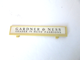 Vtg Plasticville HO Scale Gardner &amp; Ness Store Sign  PR - $5.65