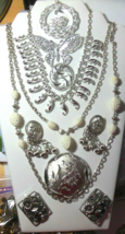 Vintage SARAH COVENTRY Silver-tone Jewelry Lot - Necklaces Earrings, Bro... - $129.94