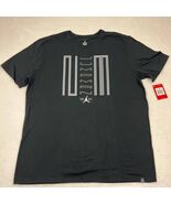 Air Jordan 11 Shirt Men XXL Black Jumpman Short Sleeve Chicago Bulls New... - $110.12 CAD