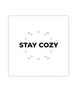 Stay Cozy Sticker | Winter Typography, Minimal Big Text - $4.99+