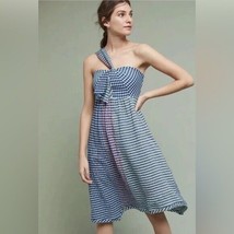 Anthropologie Maeve Waverly Dress One-Shoulder Midi Dress Size 8 NWT - £45.84 GBP