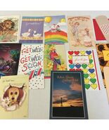Vintage unused get well card lot paper greeting card collectible - $27.68 CAD
