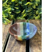 Seven Chakra Crystal Decorative Bowl, Gemstone Altar Offering Bowl  - $1,099.37 MXN