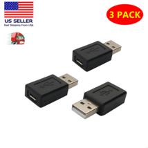 3x USB 2.0 A Type Male to 5 pin Micro USB B Type Female Cable Converter Adapter - £5.51 GBP