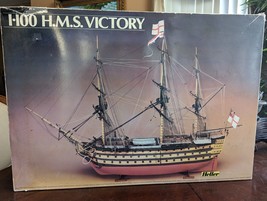 Vintage Ship Heller 1/100 HMS Victory Trafalgar 1805 Model Kit 2 Manuals Ephemra - $275.00