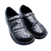 b.o.c. BOC Clogs Professional Nursing Shoes Charcoal Gray Croc Pattern 8.5 40 - £17.21 GBP