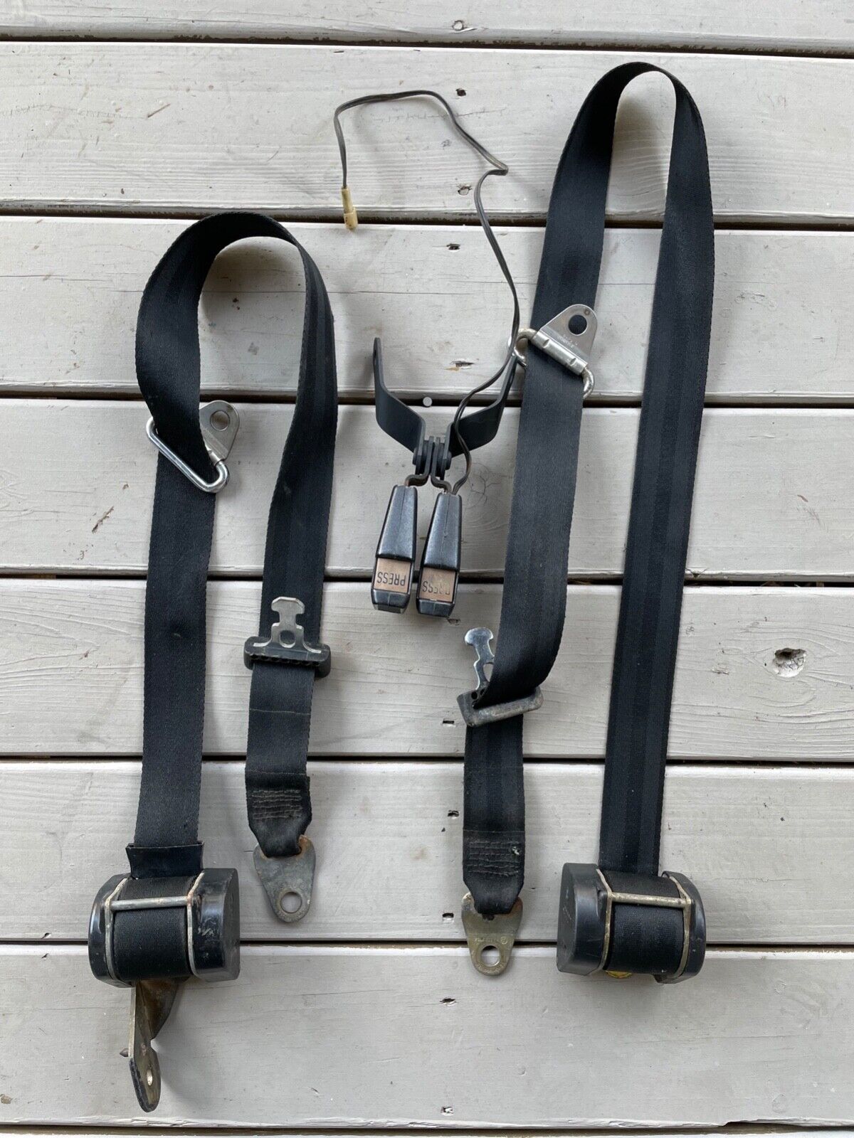VW Convertible Beetle late 70&#39;s front Seat Belt Set. Straps, Retractors,... - $123.75
