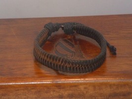 New Men’s Leather Brown &amp; Black Braided Fashion Bracelet - $7.92