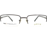 Orvis Eyeglasses Frames Sawback Gunmetal GUNM Gray Rectangular 53-18-140 - $65.36
