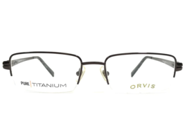 Orvis Eyeglasses Frames Sawback Gunmetal GUNM Gray Rectangular 53-18-140 - £51.05 GBP