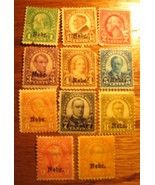 Complete set of 1929 NEBR Stamps - 11 Stamps in all - $49.95