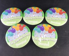 Disneyland souvenir button pin Happy Birthday Mickey Mouse Disney Badge ... - $19.79