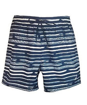 Nautica Men&#39;s Quick Dry Swim Trunk, True Blue Stripes, L - £10.87 GBP