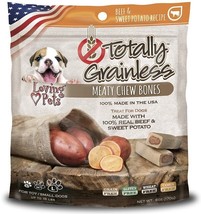 Loving Pets Totally Grainless Beef and Sweet Potato Bones Small - 6 oz - £9.01 GBP