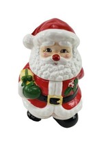 Vintage Santa Claus Ceramic Cookie Jar Christmas Holiday Montgomery Ward  - £19.39 GBP