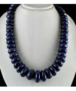 NATURAL BLUE JADE BEADS ROUND GEMSTONE 1 LINE 2085 CARATS LADIES SILVER ... - $4,062.71 MXN