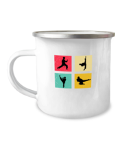 12oz Camper Mug Coffee Funny Taekwondo Patriot American Flag  - £15.99 GBP