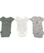 Carter’s Preemie Baby Bodysuit Lot Child of Mine 3 Pack Dino Neutral Unworn - $9.89