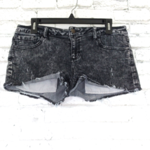 Forever 21 Premium Denim Shorts Womens 30 Black Distressed Cutoff Shorties - $15.99