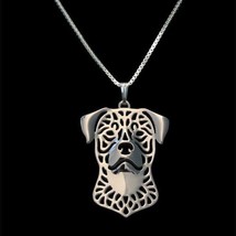 New Women’s Silver Plated Rottweiler Necklace - £7.89 GBP