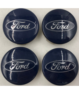2013-2019 Ford Rim Wheel Center Cap Set Blue OEM B03B18030 - £74.55 GBP