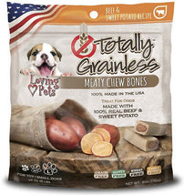 Loving Pets Totally Grainless Beef &amp; Sweet Potato Chew Bones - Small Dogs - £36.13 GBP