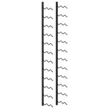 Wall-mounted Wine Rack for 24 Bottles Black Iron - $142.45 CAD