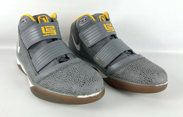 Nike LeBron James Zoom Soldier III 354815-012 Cool Grey &amp; Yellow LBJ - Size 11 - £38.91 GBP