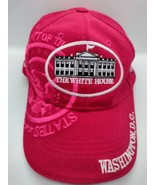 The White House Embroidered Baseball Cap Hat Washington DC USA Flag Pink... - £13.32 GBP