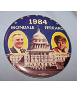 Vintage 1984 Large Mondale-Ferraro Democratic Political Button-Union Bug - €6,82 EUR