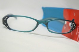 Foster Grant ~ +1.00 ~ NS0412 ~ Zaddie ~ Teal ~ Plastic Reading Glasses ... - $14.96