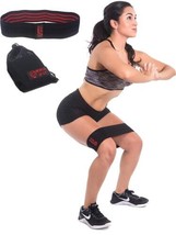 World of Fit Black Hip Resistance Band - Non-Slip Elastic Band for Exerc... - $7.75