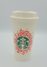 Starbucks 2012 Red Wreath Christmas Ornaments Reusable Grande Cup w/ Lid... - $126.93 MXN